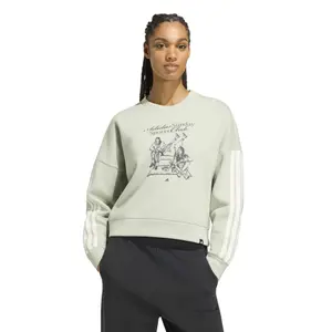Sweatshirt woman adidas Ironic Slogan image-1