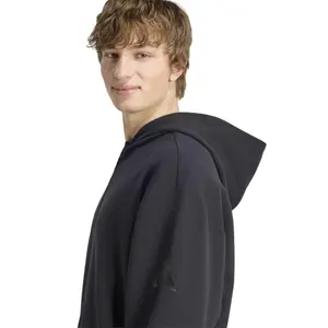 Sweatshirt com capuz e fecho de correr adidas Soft Lux image-5