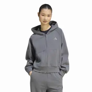 Sweatshirt à capuche full zip femme adidas Small Logo image-1