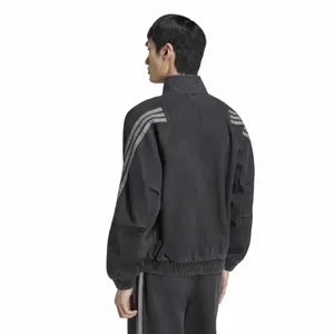 Veste de survêtement denim coupe large adidas Stadium image-3