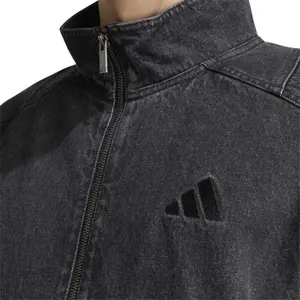 Veste de survêtement denim coupe large adidas Stadium image-5