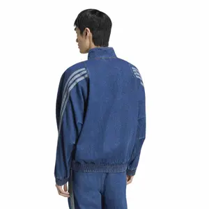 Veste de survêtement denim coupe large adidas Stadium image-2