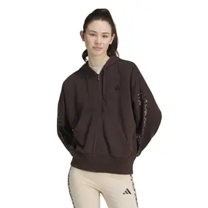 Hættetrøje med lynlås til kvinder adidas Essentials 3-Stripes image-1