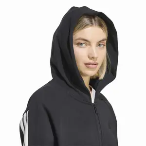 Sweatshirt à capuche full zip femme adidas 3-Stripes image-4