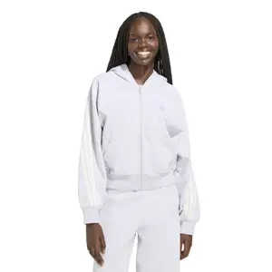 Sweatshirt à capuche full zip femme adidas 3-Stripes image-1