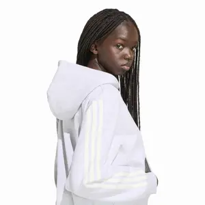 Sweatshirt à capuche full zip femme adidas 3-Stripes image-4