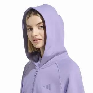 Sweatshirt à capuche full zip femme adidas 3-Stripes image-4