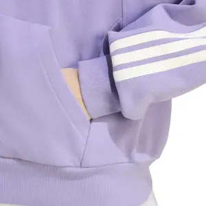 Sweatshirt à capuche full zip femme adidas 3-Stripes image-5