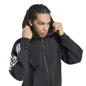 Full zip hoodie adidas 3-Stripes image-4