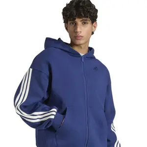 Full zip hoodie adidas 3-Stripes image-5