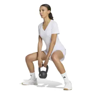 Topp med V-ringning dam adidas Workout Essentials image-4