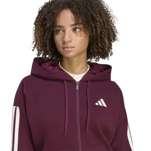 Veste de survêtement à capuche zippé femme adidas Essentials 3-Stripes image-4