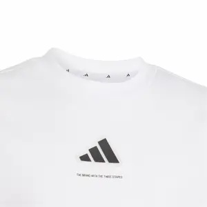 T-shirt de jersey para criança adidas Slogan Single image-4