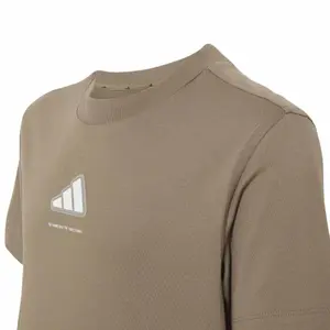 T-shirt de jersey para criança adidas Slogan Single image-3