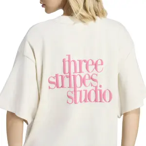 Women's boyfriend T-shirt adidas Studio 3-Stripes image-5