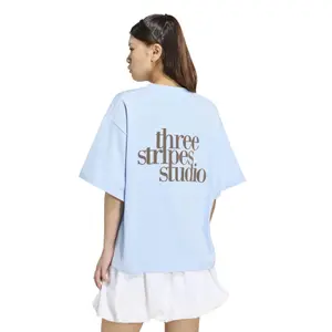 T-shirt voor dames adidas Studio 3-Stripes image-3