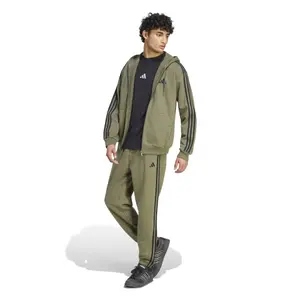 Tapered joggingsbyxor adidas Essentials 3-Stripes Fleece Cuffed image-2