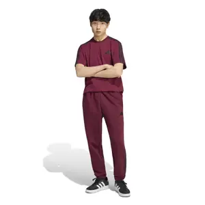 Pantaloni sportivi tapered adidas Essentials 3-Stripes Fleece Cuffed image-2