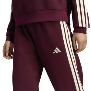 Pantaloni da jogging con orlo aperto donna adidas Essentials 3-Stripes Fleece image-4