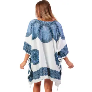 Women's beach kaftan Admas Azul image-1