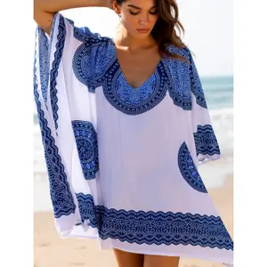 Women's beach kaftan Admas Azul image-2