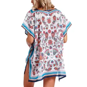 Γυναικείο καφτάνι παραλίας Admas Paisley image-2