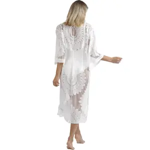 Women's beach kaftan Admas Flower image-1