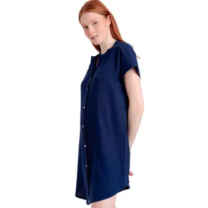 Robe chemise da spiaggia bottonata donna Admas Fluido image-2