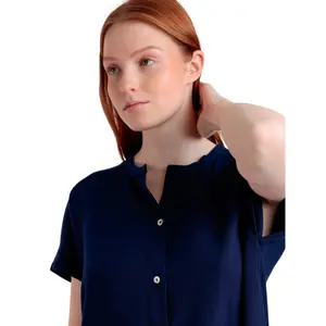 Robe chemise da spiaggia bottonata donna Admas Fluido image-3