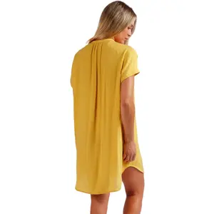 Robe chemise da spiaggia bottonata donna Admas Fluido image-1