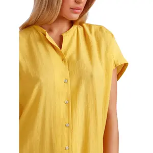 Robe chemise da spiaggia bottonata donna Admas Fluido image-4