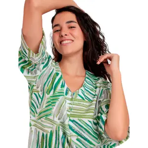 Robe chemise da spiaggia donna Admas Green Summer image-5
