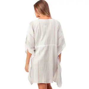 Women's beach kaftan Admas Blanco image-1