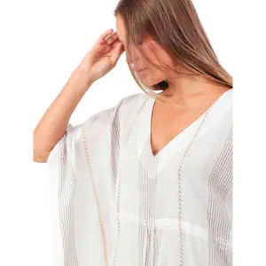 Women's beach kaftan Admas Blanco image-3