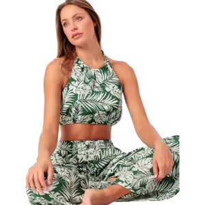 Women's trouser and top set Admas Tropical Leaves image-3