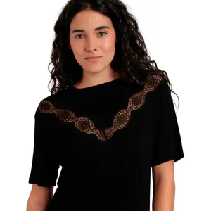 Γυναικείο T-shirt Admas Chest Lace image-3