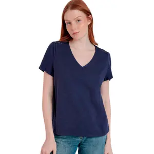 T-shirt dos ή με στολίδια γυναικείο Admas Guipur image-0