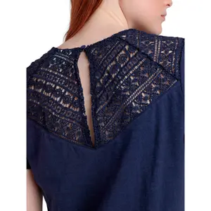 T-shirt dos ή με στολίδια γυναικείο Admas Guipur image-3