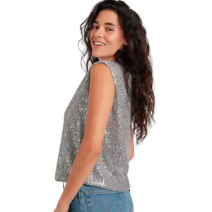 Sequin tank top Admas Bright And Shine image-2
