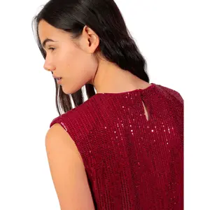 Γυναικείο αμάνικο μπλουζάκι Admas Sequins image-3