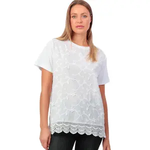 Γυναικείο T-shirt Admas Guipur And Embroidery image-0