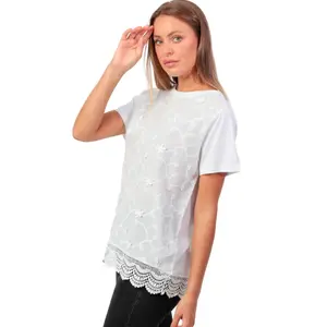 Γυναικείο T-shirt Admas Guipur And Embroidery image-2