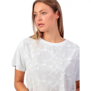 Γυναικείο T-shirt Admas Guipur And Embroidery image-3