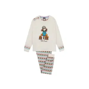 Meisjes Pyjama met Lange Mouwen en Broek Admas Felpa The Foxes image-1