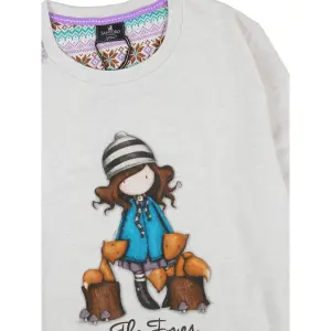 Meisjes Pyjama met Lange Mouwen en Broek Admas Felpa The Foxes image-3