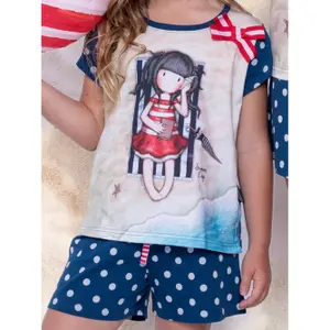 Pyjama T-shirt en Short Meisje Admas Summer Days Santoro image-1