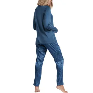Pigiami da donna Admas Satin Leopard image-1