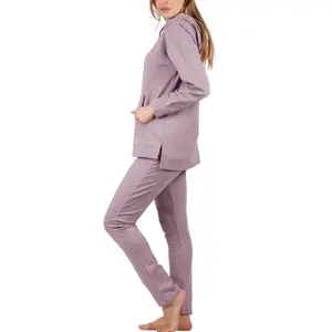 Completo pigiama con felpa con cappuccio e pantaloni donna Admas Comfort Home image-2