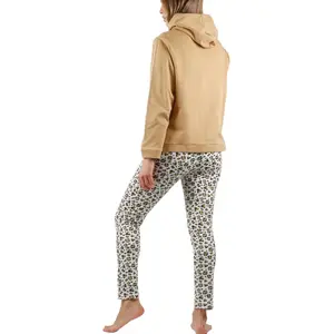 Pijama con pantalón y sudadera con capucha mujer Admas Minnie Leopardo Disney image-1