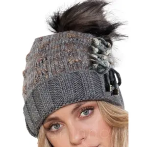 Women's Pom Pom Beanie Admas image-2